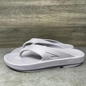 OOFOS Ooriginal Recovery Sandals Mens Size 10 Purple Thong Flip Flop